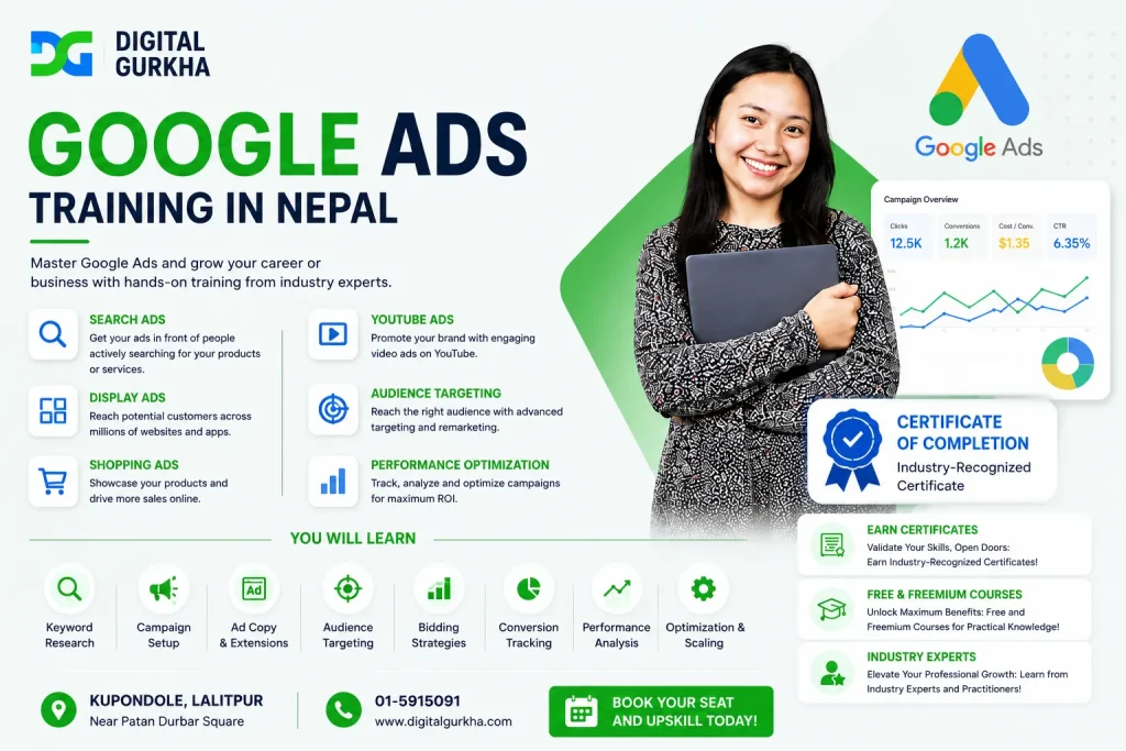 Google Ads Training Nepal in Performance Marketing Course Nepal